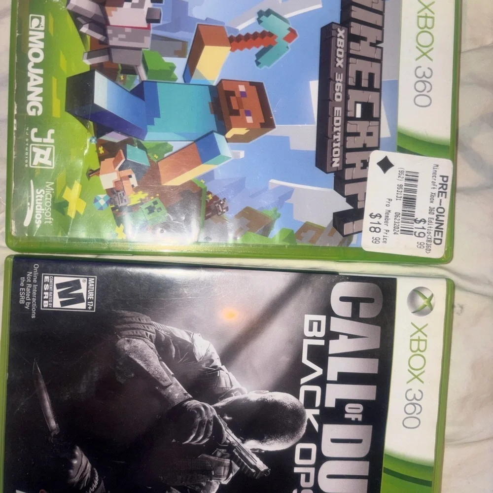 360 Black Console Bundle with Controllers and Games